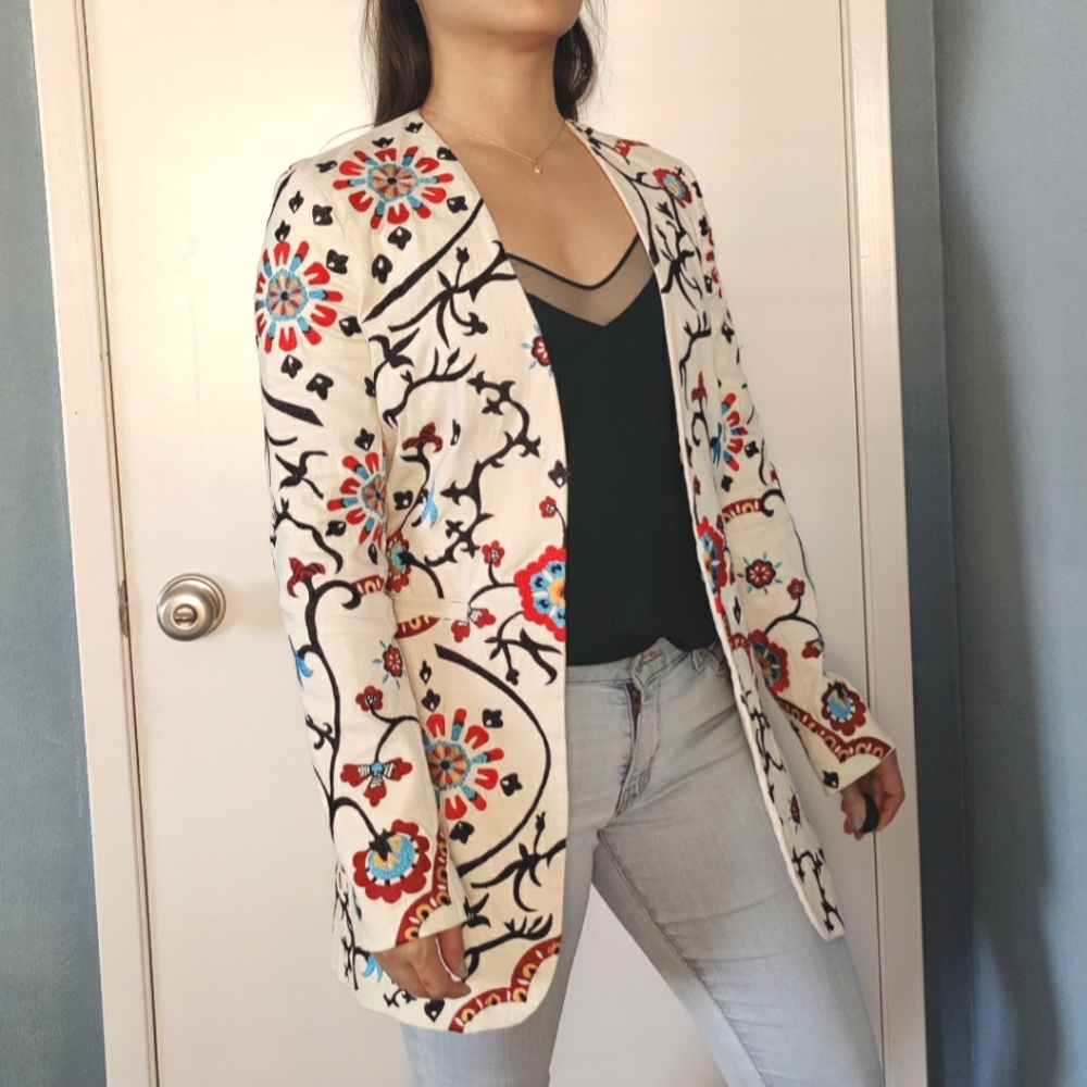 Alice and Olivia White blazer